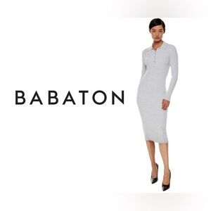 Babaton Gray Midi Dress